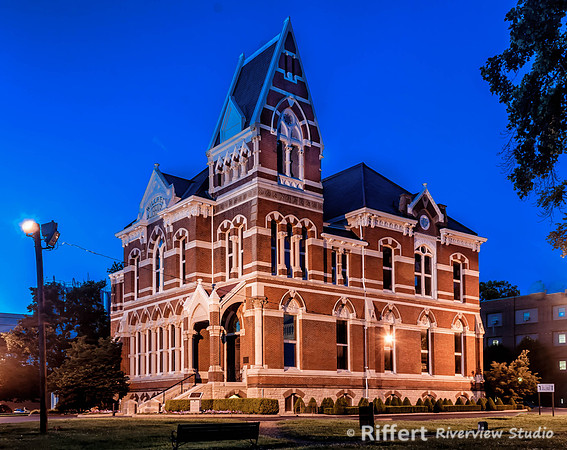Willard Library at Dusk