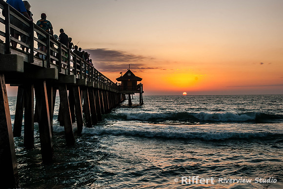 Sunset on Naples Pier