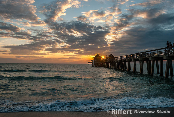 Sunset on Naples Pier-2