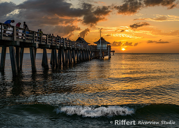 Naples Pier Sunset-3