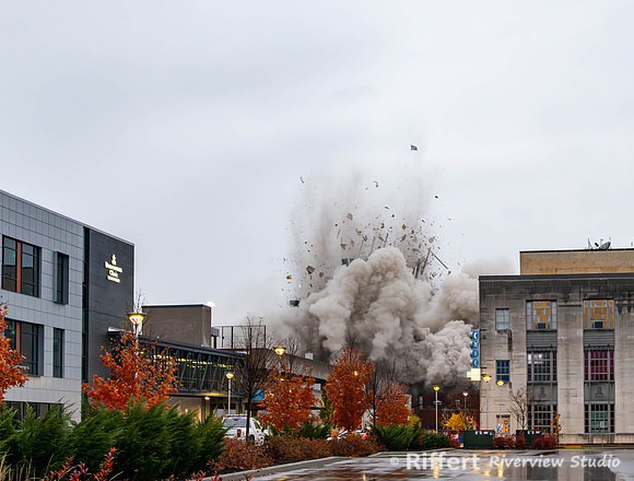 Implosion of 420 Main Building - Evansville, IN-7