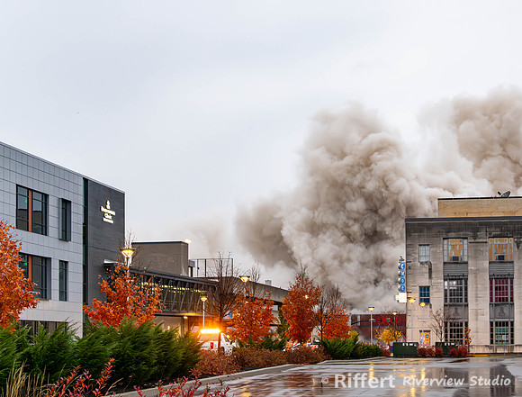 Implosion of 420 Main Building - Evansville, IN-10
