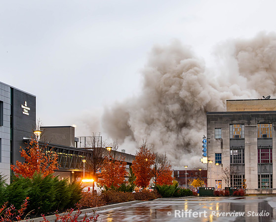 Implosion of 420 Main Building - Evansville, IN-11