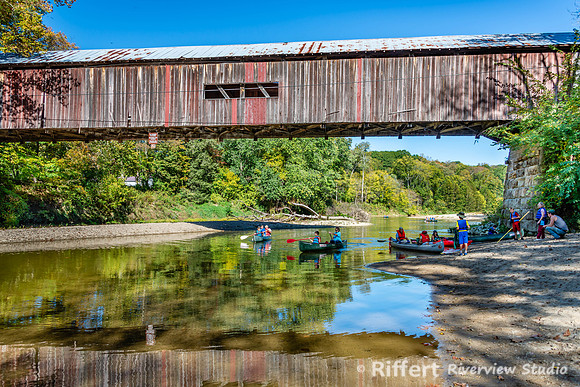 Cox Ford Covered Bridge over Sugar Creek