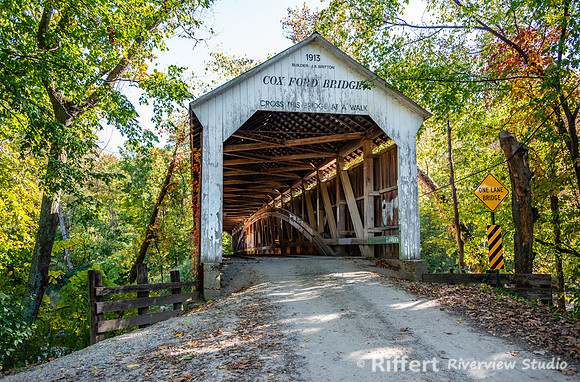 Cox Ford Covered Bridge over Sugar Creek-3