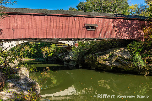 Narrows Covered Bridge over Sugar Creek-2