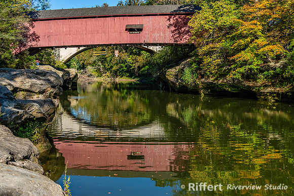 Narrows Covered Bridge over Sugar Creek-4