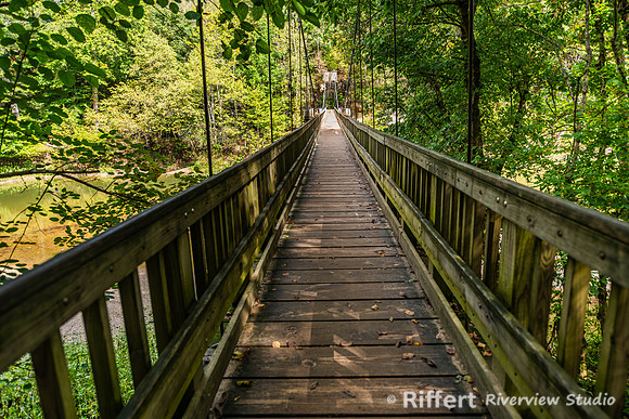 Suspension Bridge over Sugar Creek-2