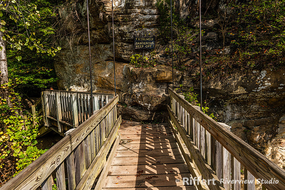 Suspension Bridge over Sugar Creek-3