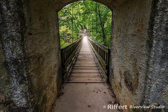 Suspension Bridge over Sugar Creek-4