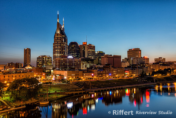 Nashville Skyline at Night