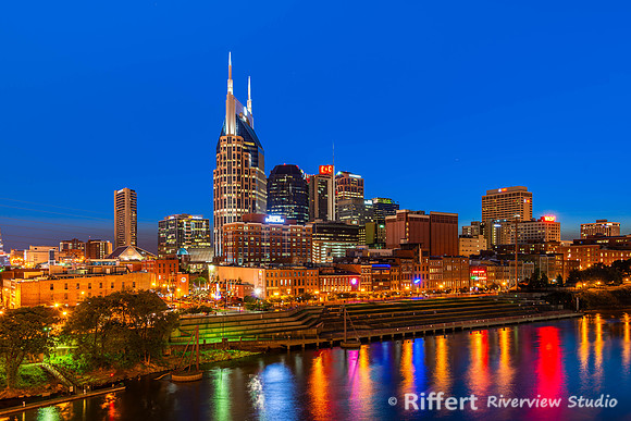 Nashville Skyline at Dark