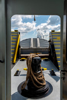 Aboard the Larry Y. Strain