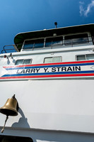 Aboard the Larry Y. Strain