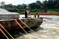 Aboard the Larry Y. Strain