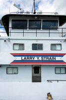 Aboard the Larry Y. Strain