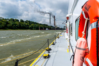Aboard the Larry Y. Strain