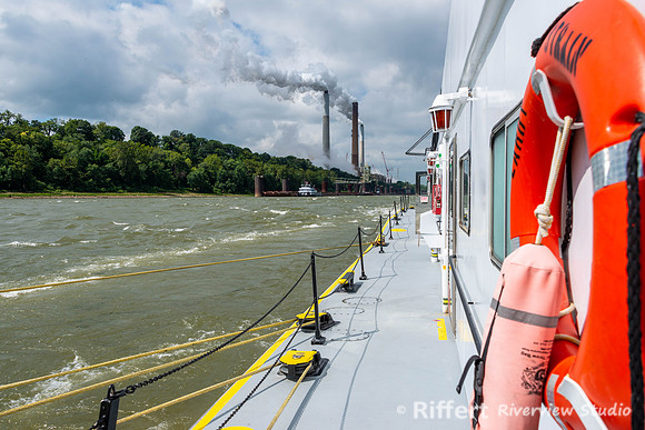 Aboard the Larry Y. Strain