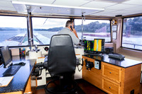 Aboard the Larry Y. Strain