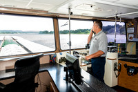 Aboard the Larry Y. Strain