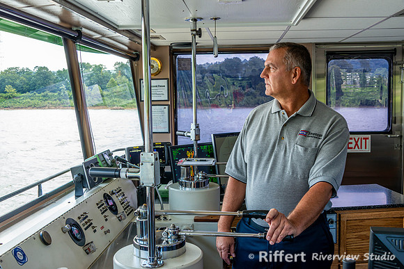 Aboard the Larry Y. Strain