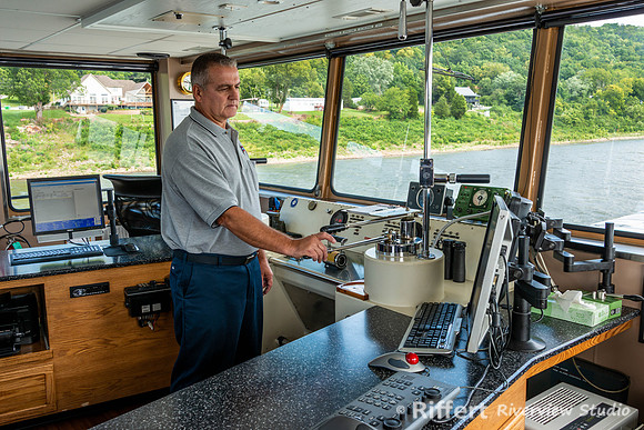 Aboard the Larry Y. Strain