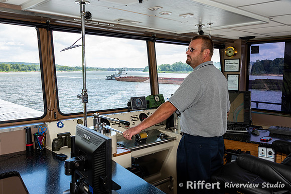 Aboard the Larry Y. Strain