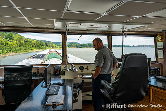 Aboard the Larry Y. Strain