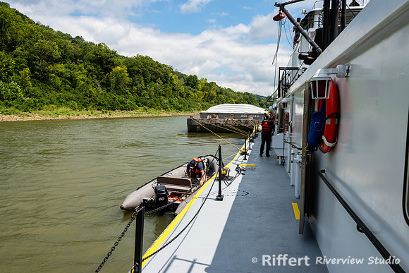 Aboard the Larry Y. Strain