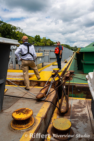 Aboard the Larry Y. Strain