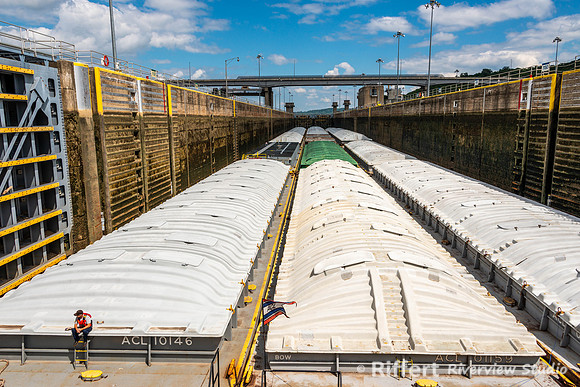 Aboard the Larry Y. Strain