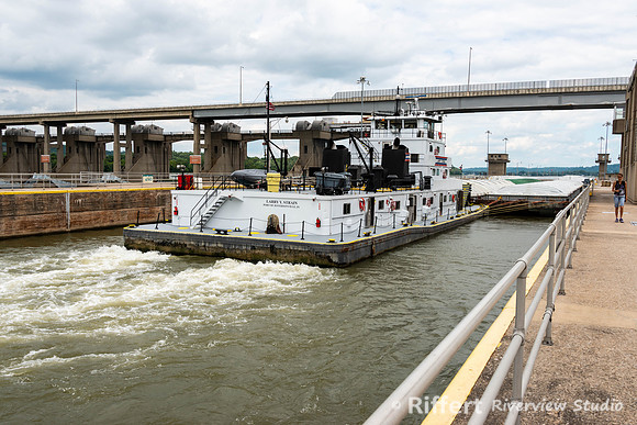Aboard the Larry Y. Strain